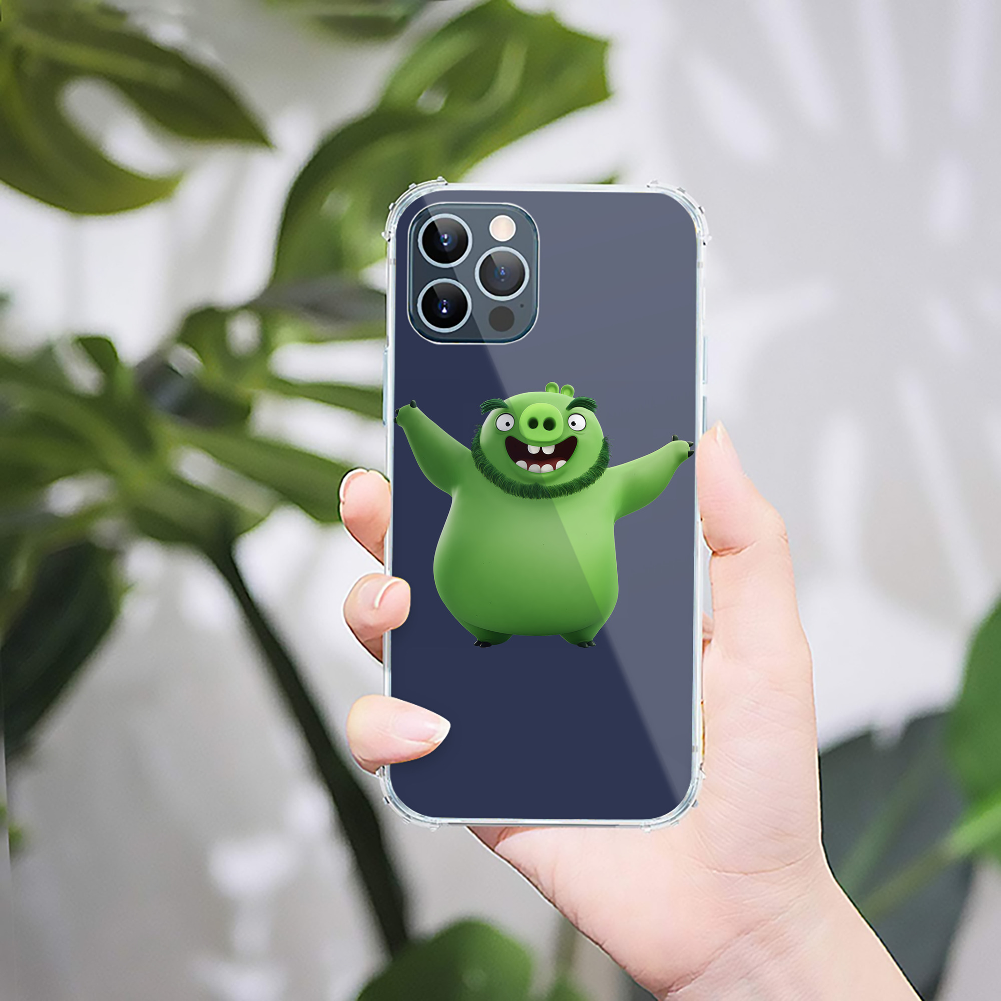 （画像用） Angry Birds アングリーバード 【iPhone 12シリーズ対応】透明スマホケース（クリアソフトケース）